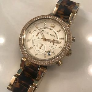 Michael Kors Watch tortoise & gold